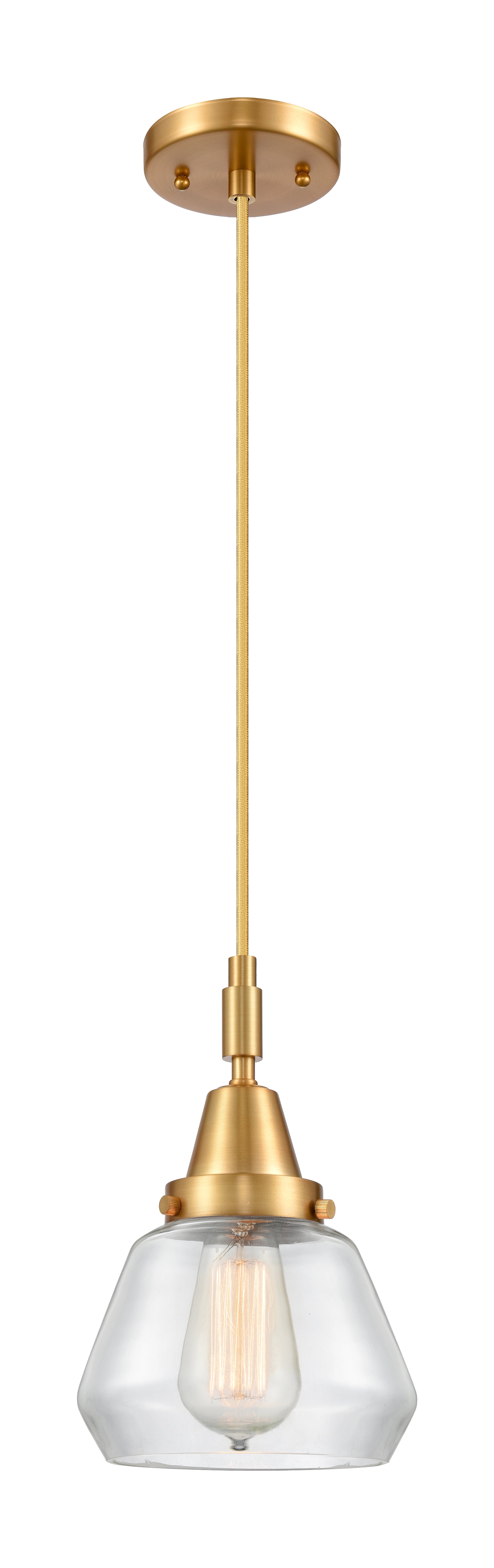 Caden Mini Pendant Antique Brass Glass