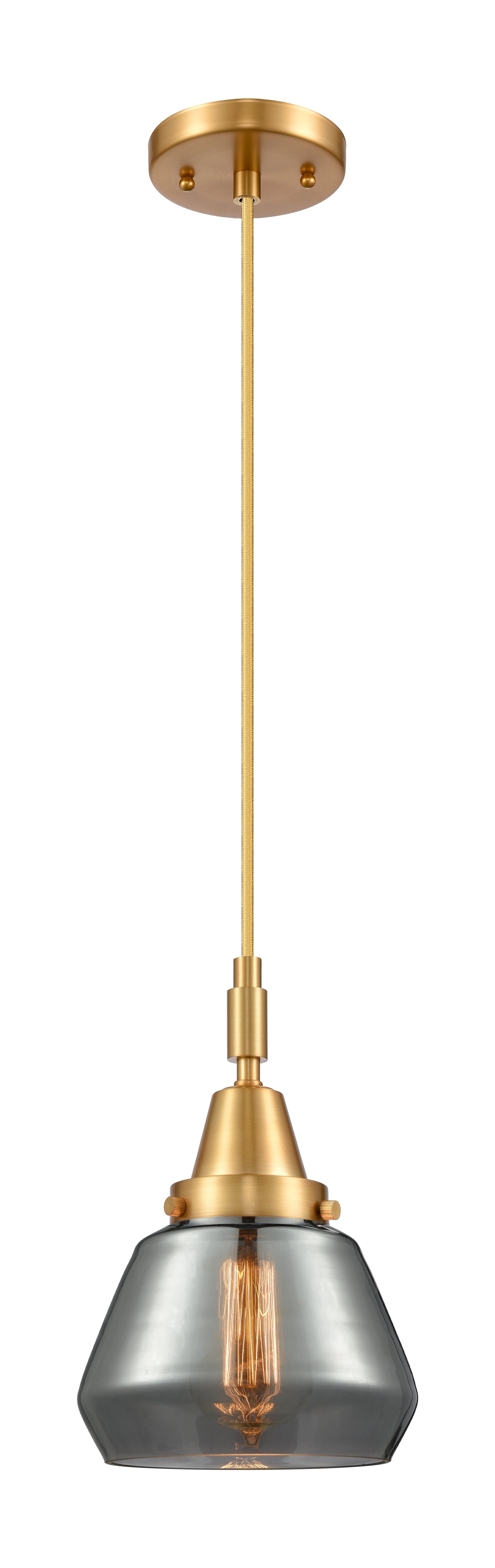 Caden Mini Pendant Antique Brass Glass