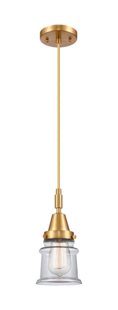 Caden Mini Pendant Glass Steel Antique Brass