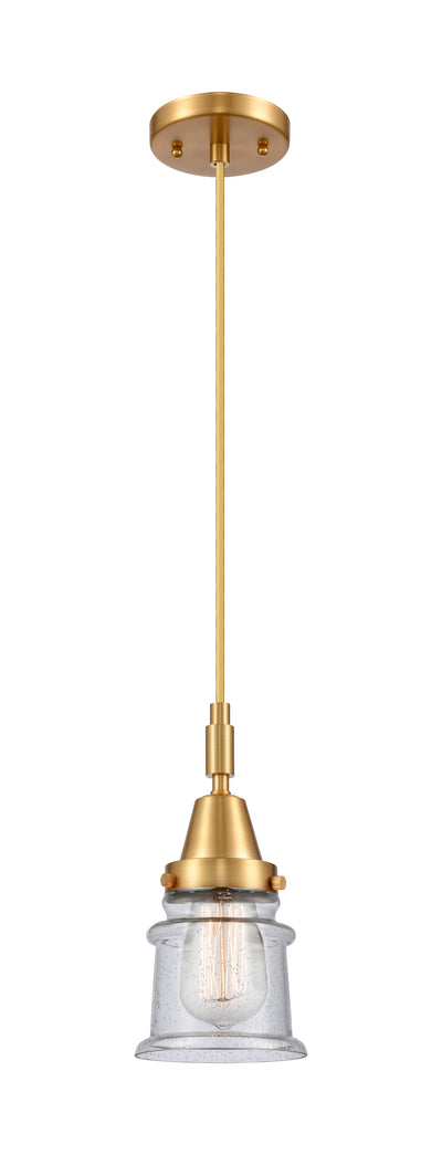 Caden Mini Pendant Glass Steel Antique Brass