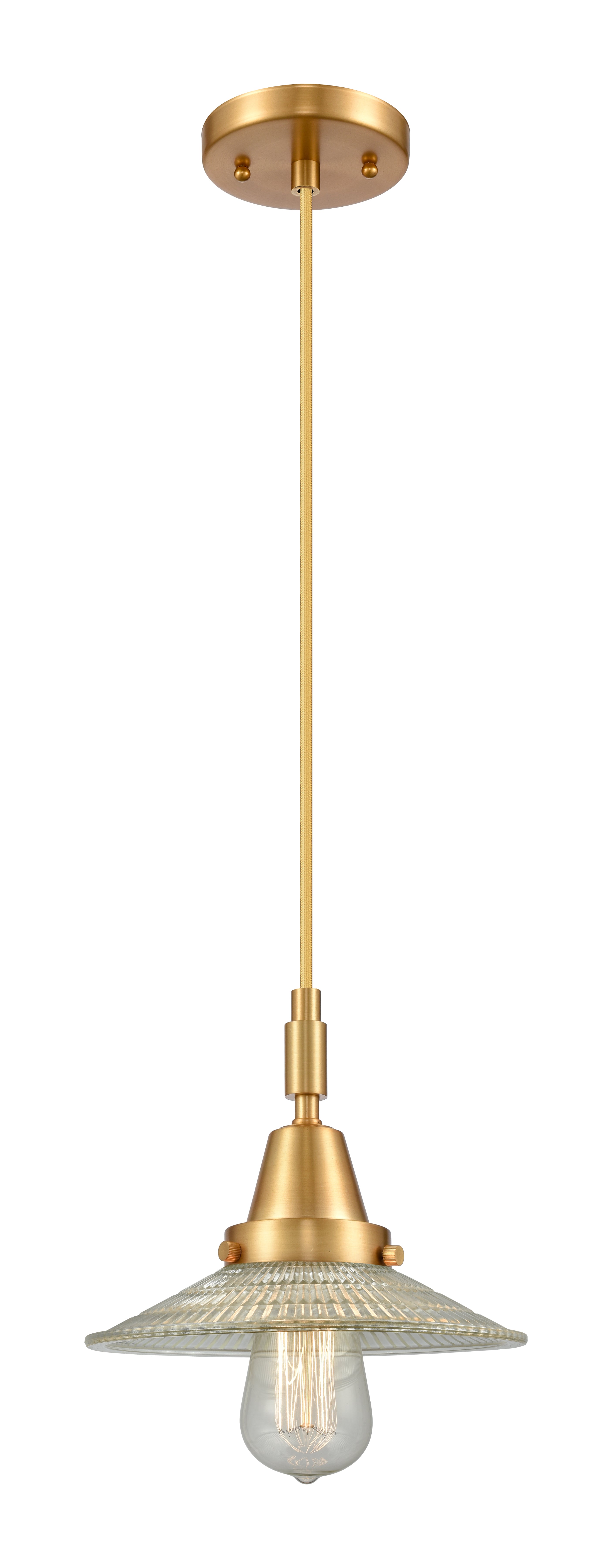 Caden Mini Pendant Antique Brass Glass