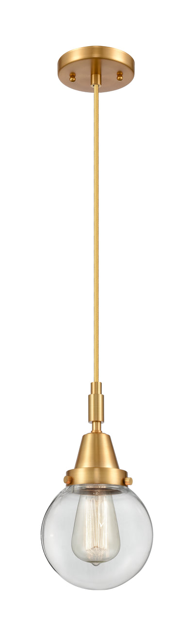 Caden Mini Pendant Brass Glass 6 Inch