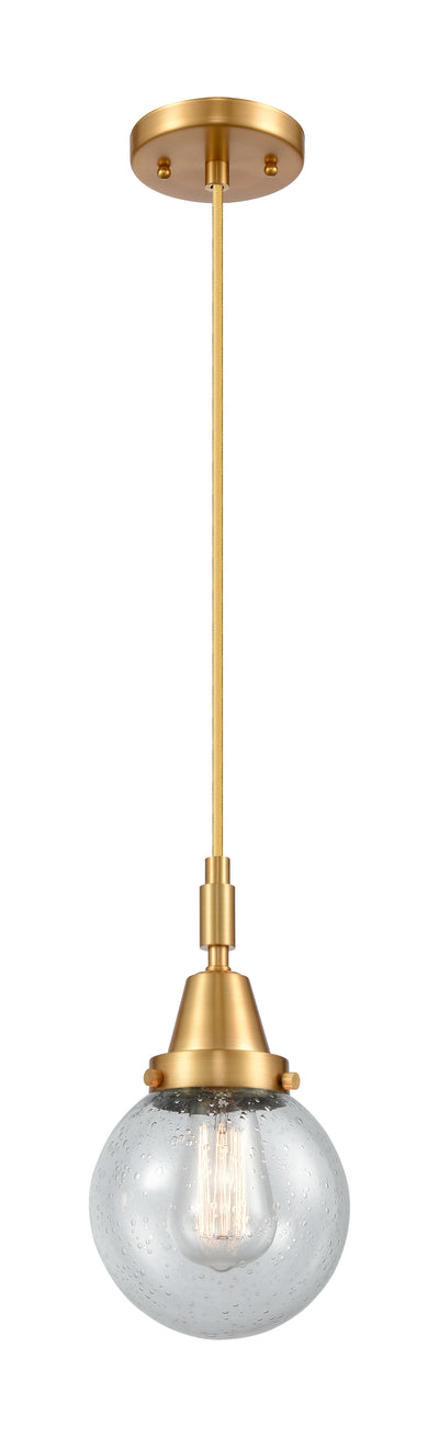 Caden Mini Pendant Brass Glass 6 Inch