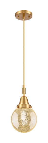 Caden Mini Pendant Brass Glass 6 Inch