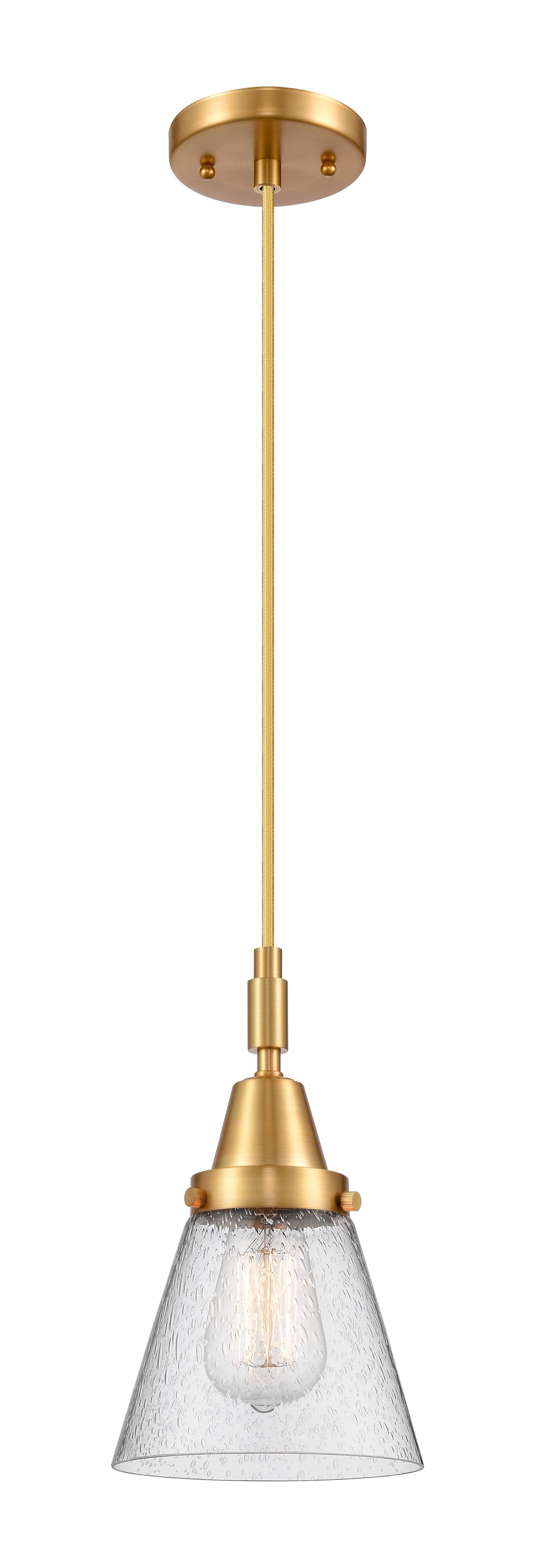 Caden Mini Pendant Antique Brass Glass Steel