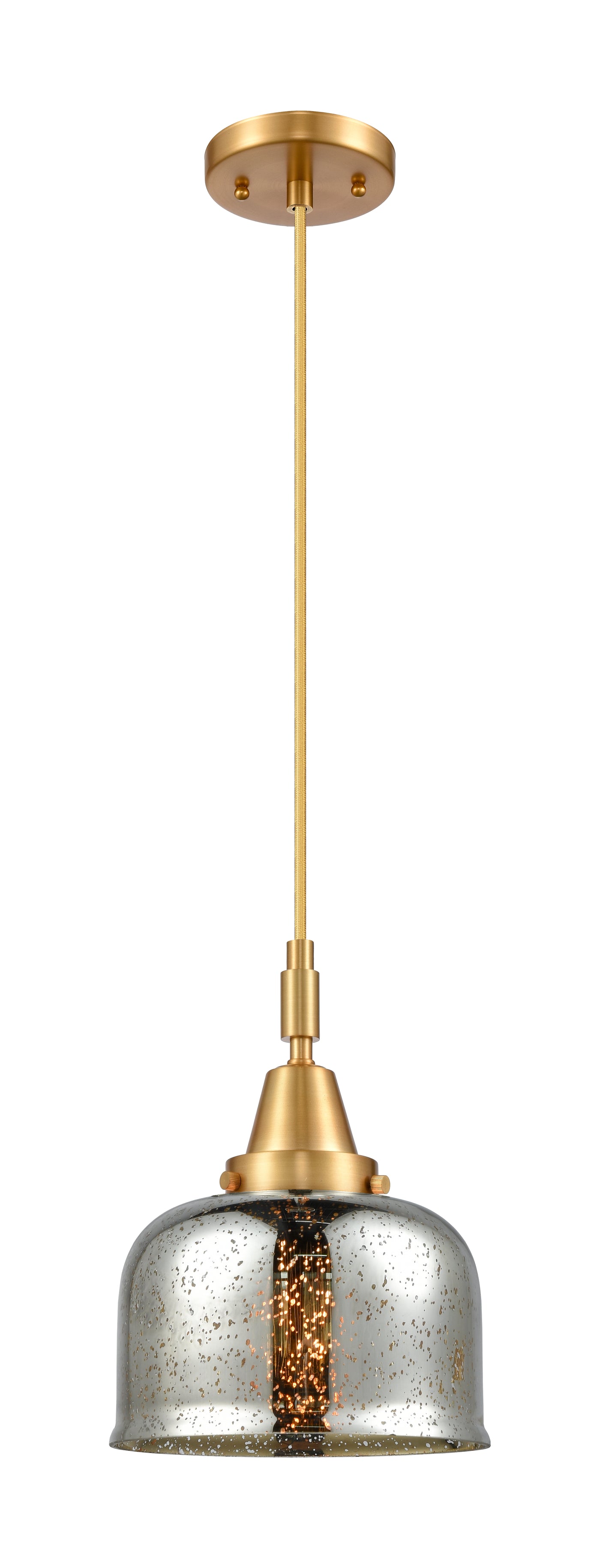 Caden Mini Pendant Antique Brass Glass Steel