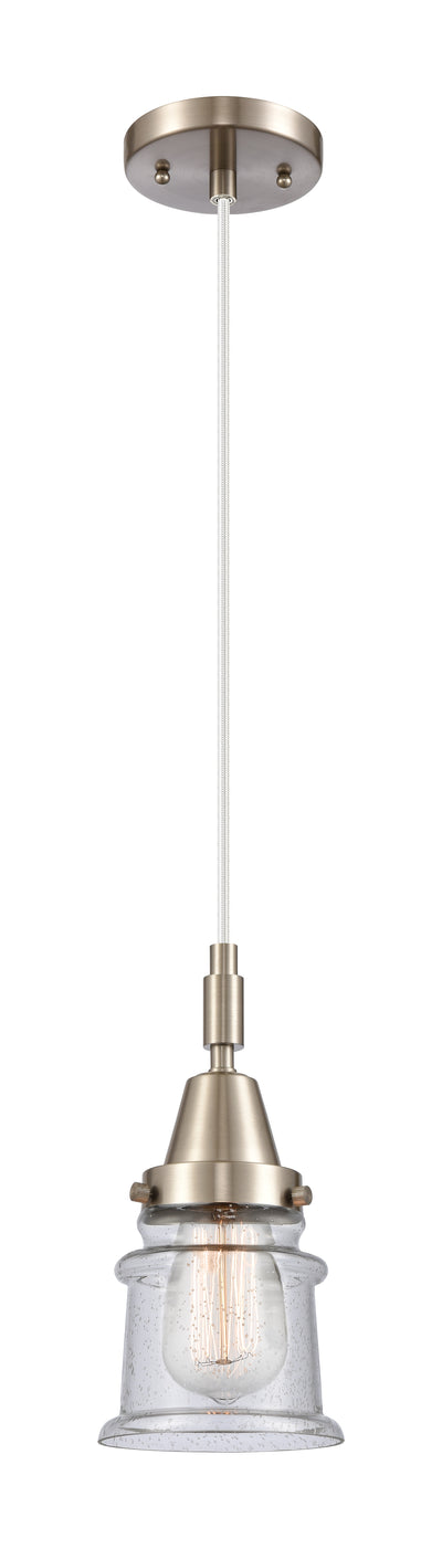 Caden Mini Pendant Glass Steel Antique Brass