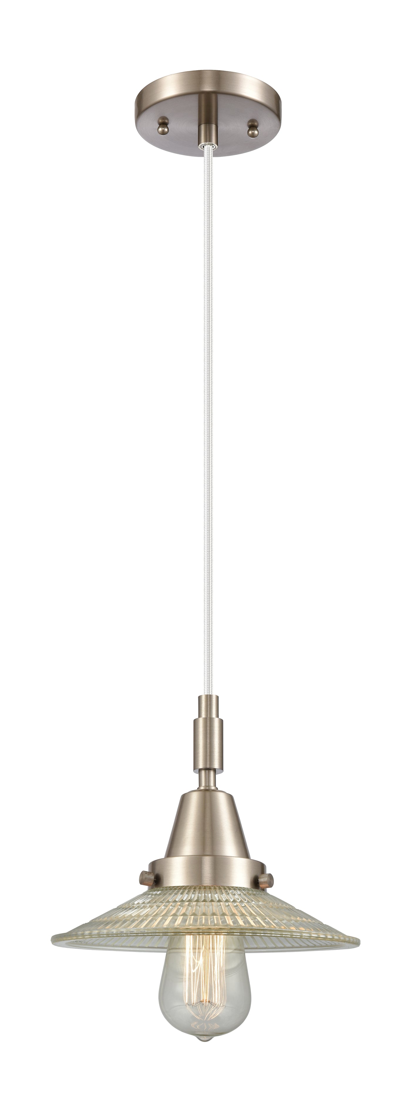 Caden Mini Pendant Antique Brass Glass