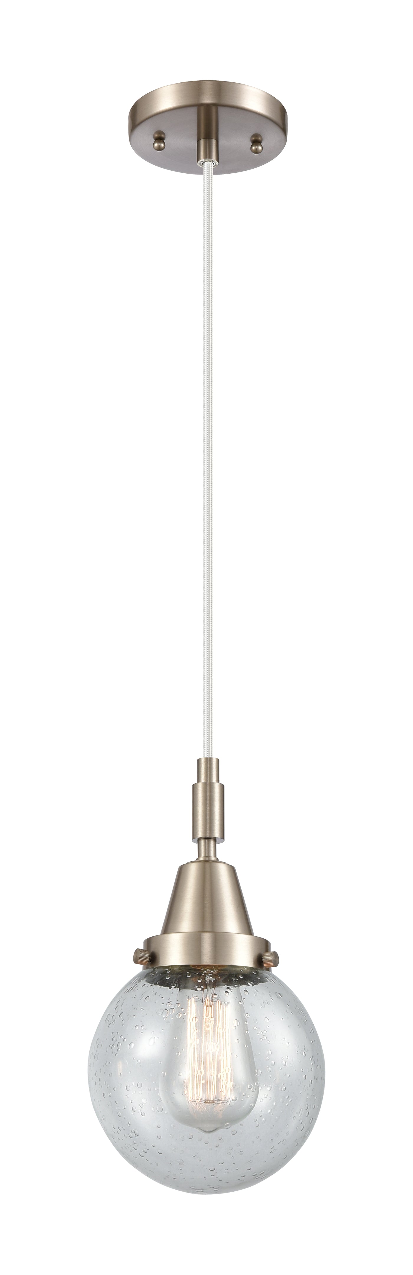 Caden Mini Pendant Brass Glass 6 Inch
