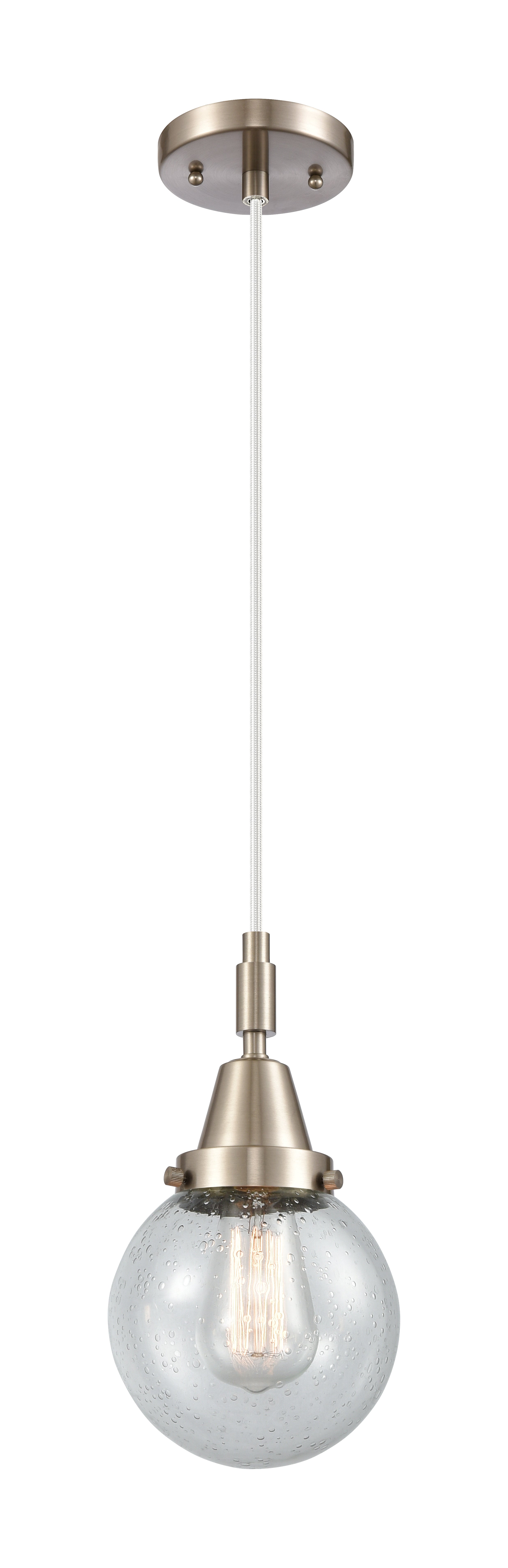 Caden Mini Pendant Brass Glass 6 Inch