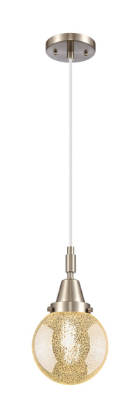 Caden Mini Pendant Brass Glass 6 Inch