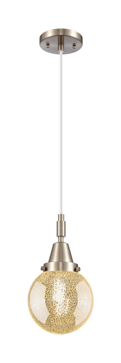 Caden Mini Pendant Brass Glass 6 Inch