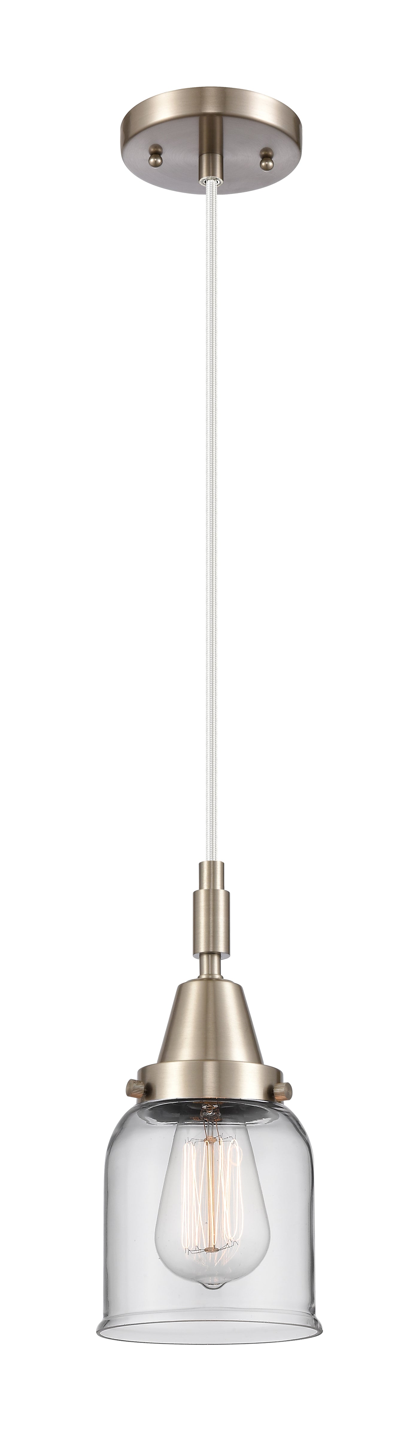 Caden Mini Pendant Antique Brass Glass