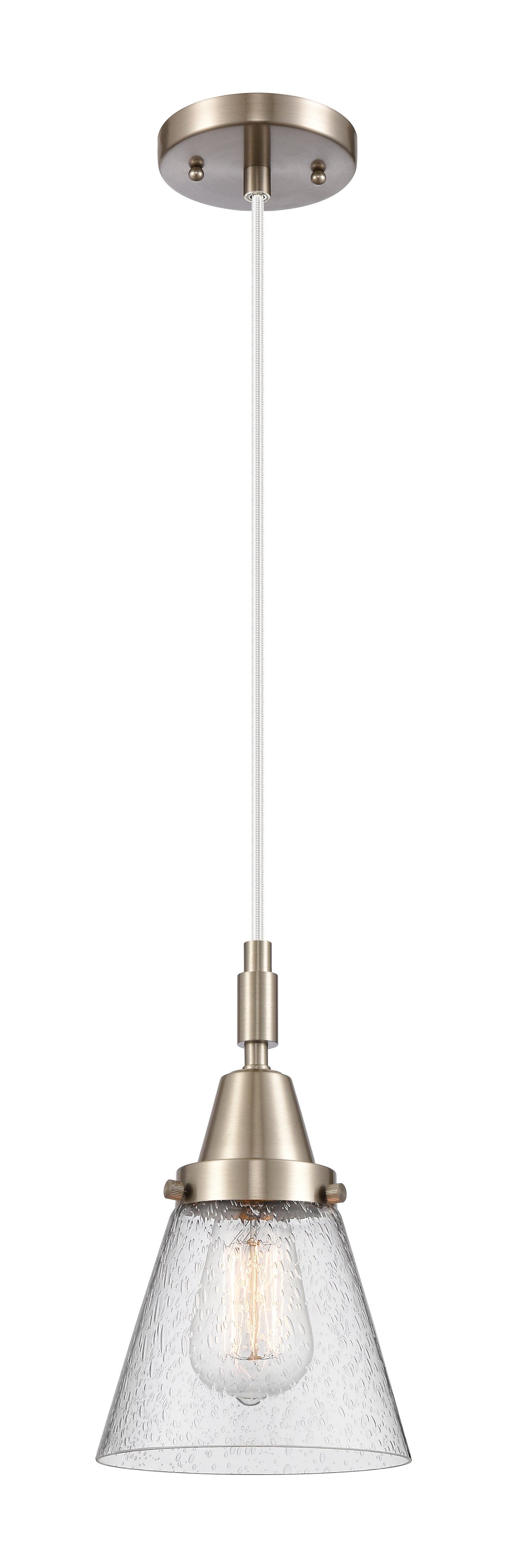 Caden Mini Pendant Antique Brass Glass Steel