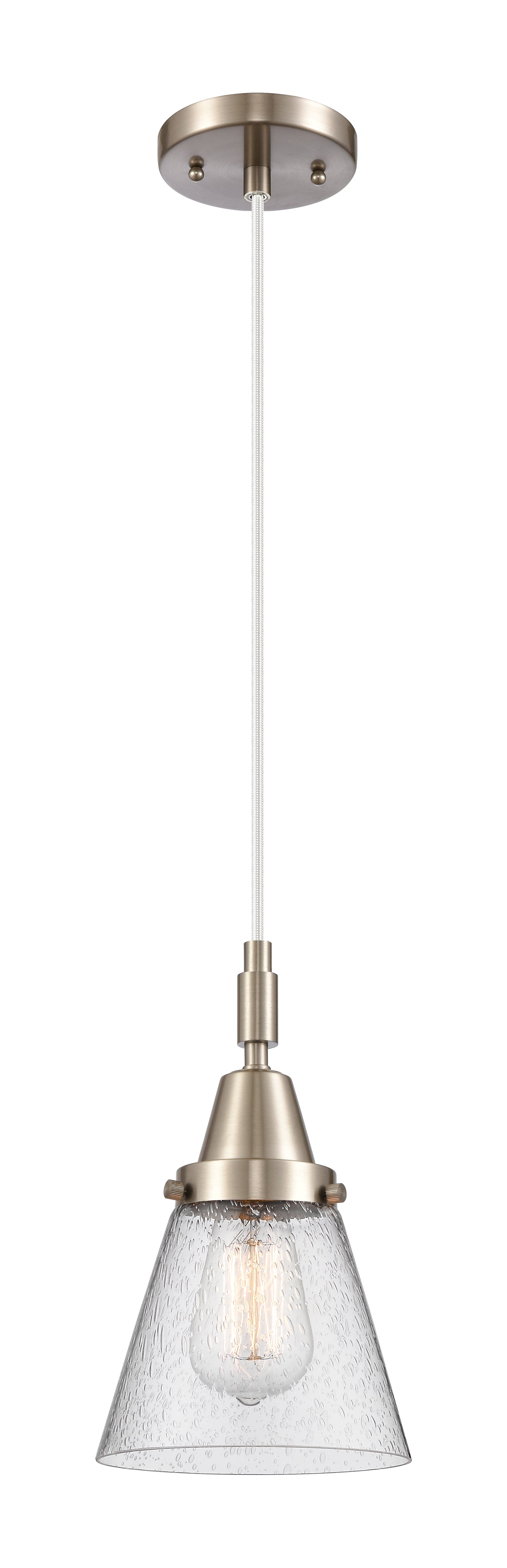 Caden Mini Pendant Antique Brass Glass Steel