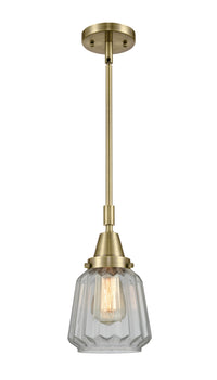 Caden Mini Pendant Antique Brass Glass