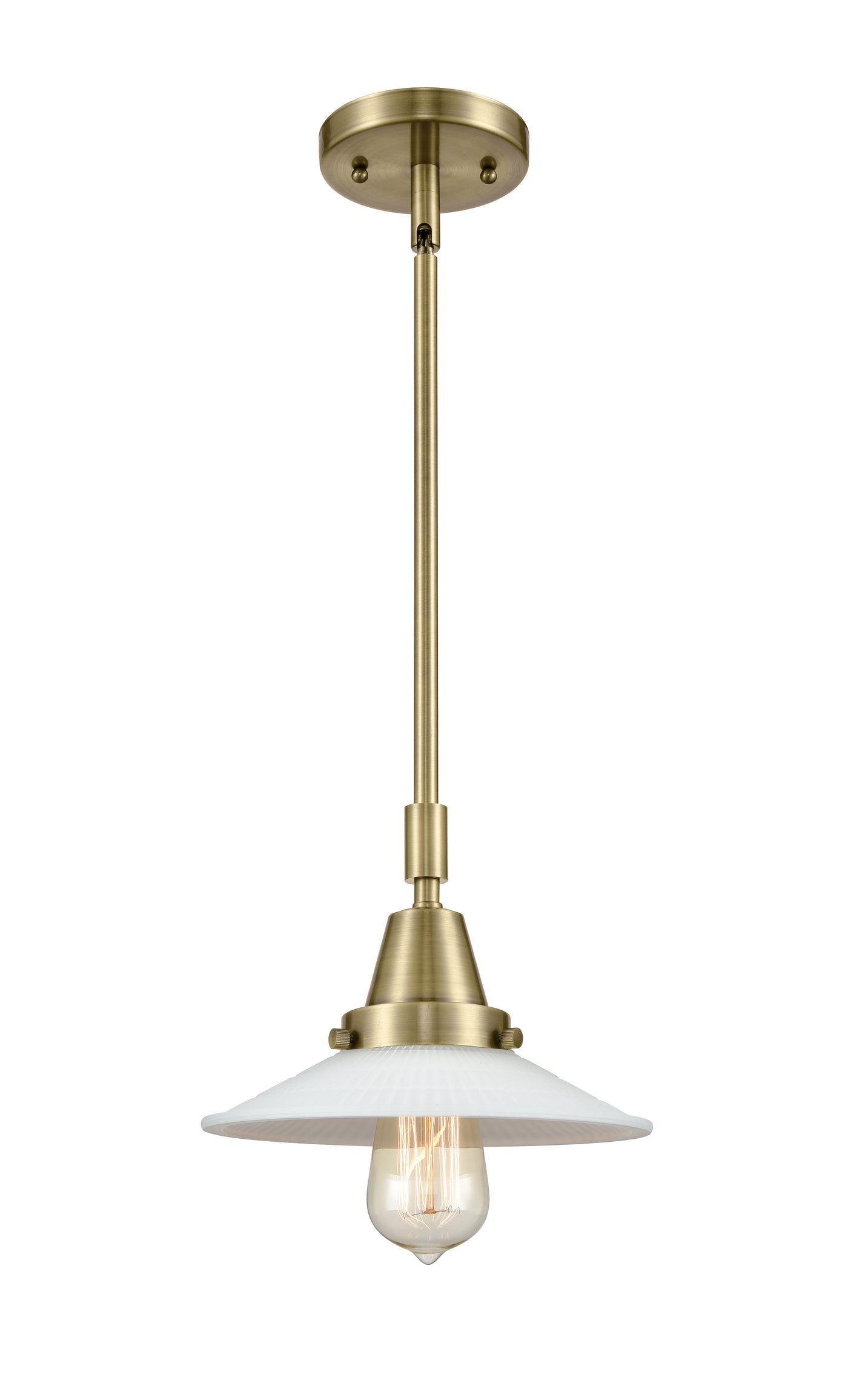 Caden Mini Pendant Antique Brass Glass