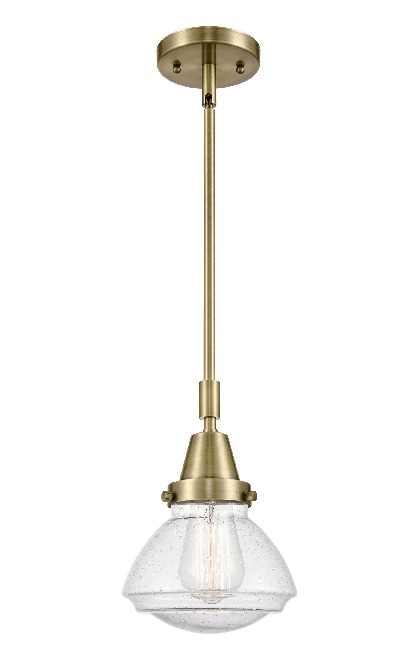 Caden Mini Pendant Antique Brass Finish