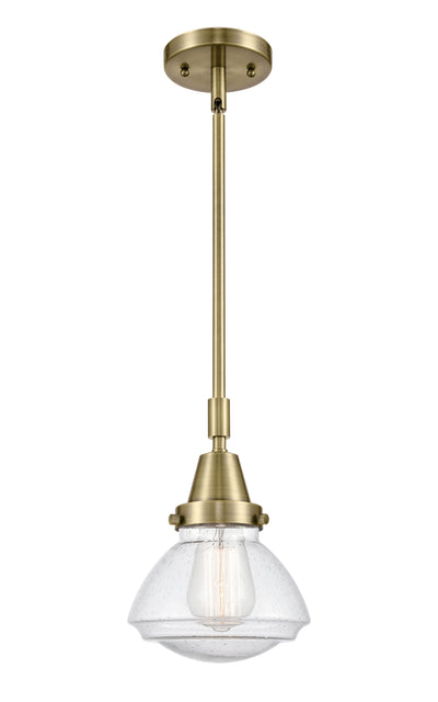 Caden Mini Pendant Antique Brass Finish