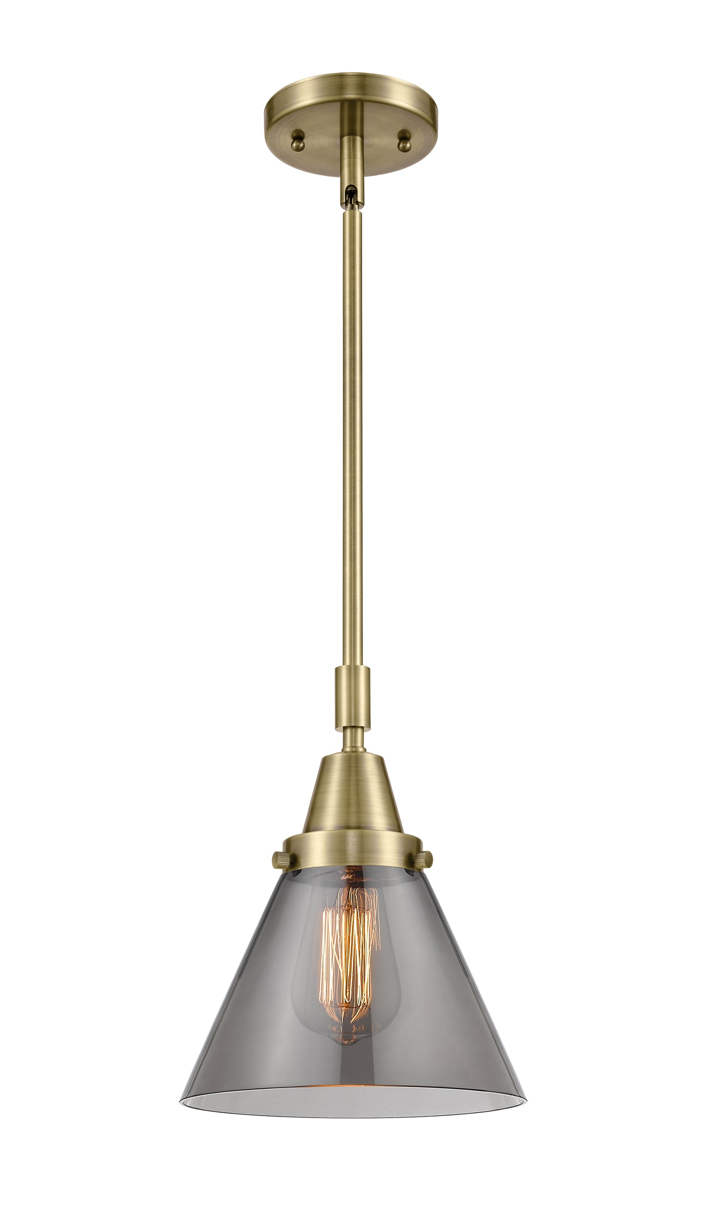 Caden Mini Pendant Antique Brass Glass