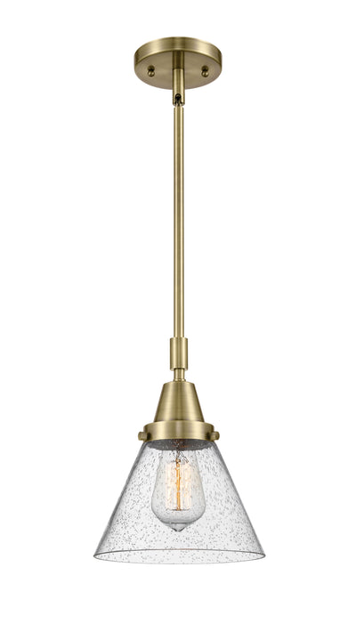 Caden Mini Pendant Antique Brass Glass