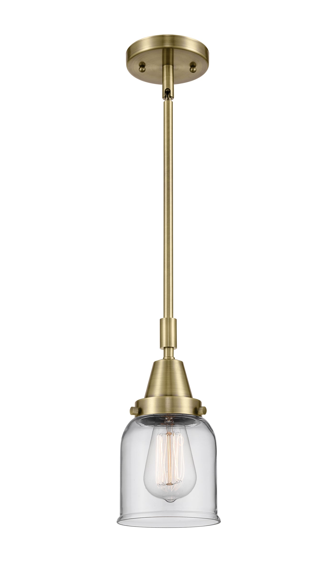 Caden Mini Pendant Antique Brass Glass