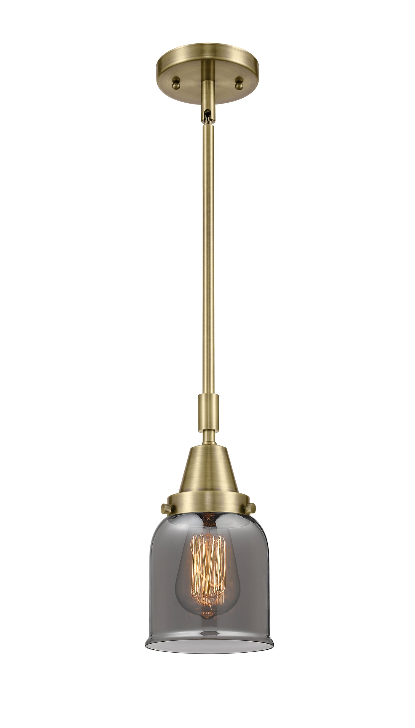 Caden Mini Pendant Antique Brass Glass