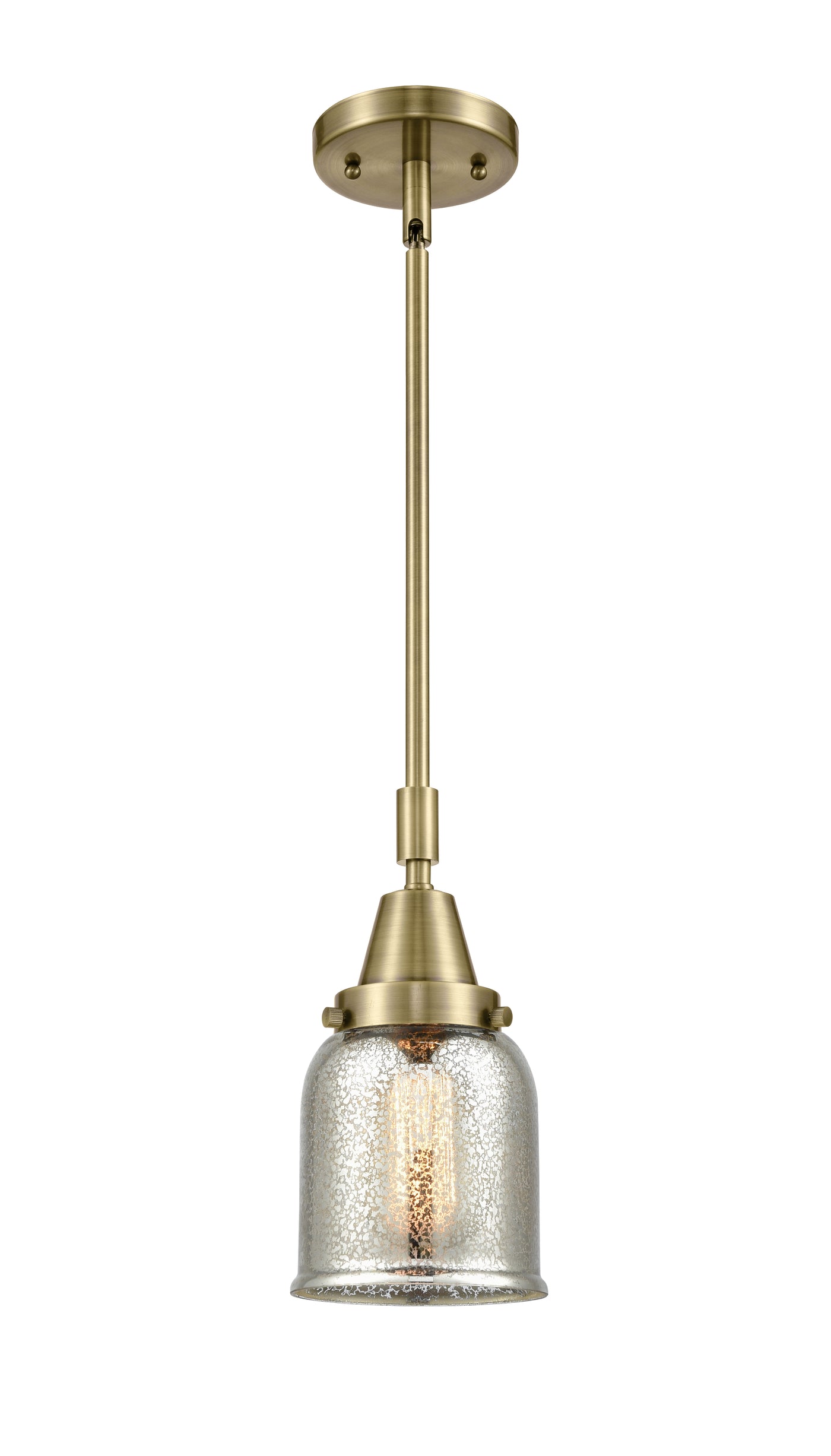Caden Mini Pendant Antique Brass Glass