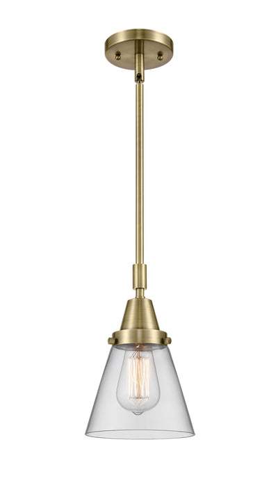 Caden Mini Pendant Antique Brass Glass