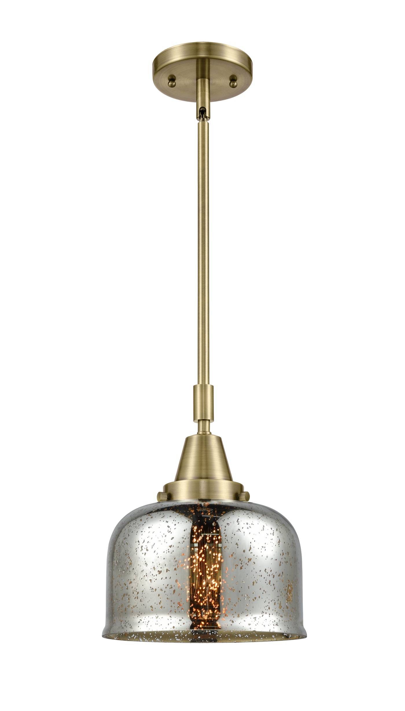 Caden Mini Pendant Antique Brass Glass Steel