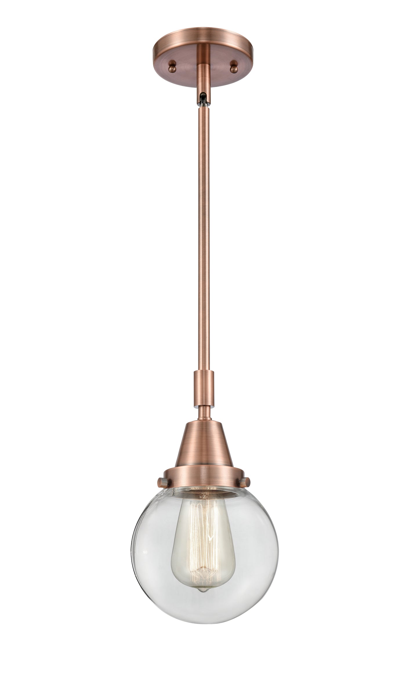 Caden Mini Pendant Antique Brass Glass