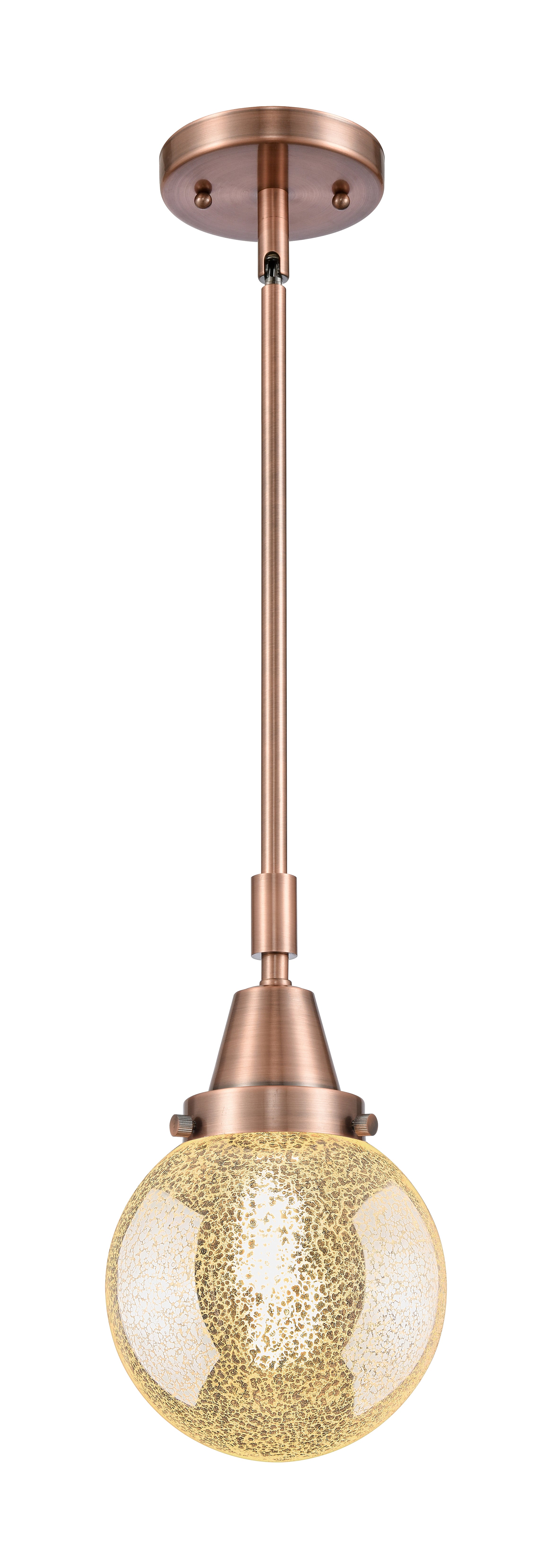 Caden Mini Pendant Antique Brass Glass