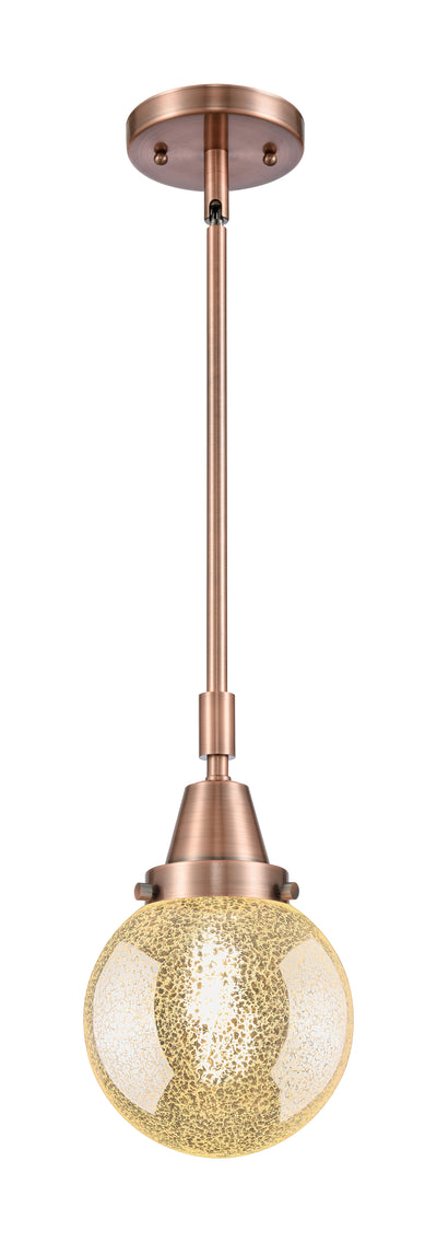 Caden Mini Pendant Antique Brass Glass
