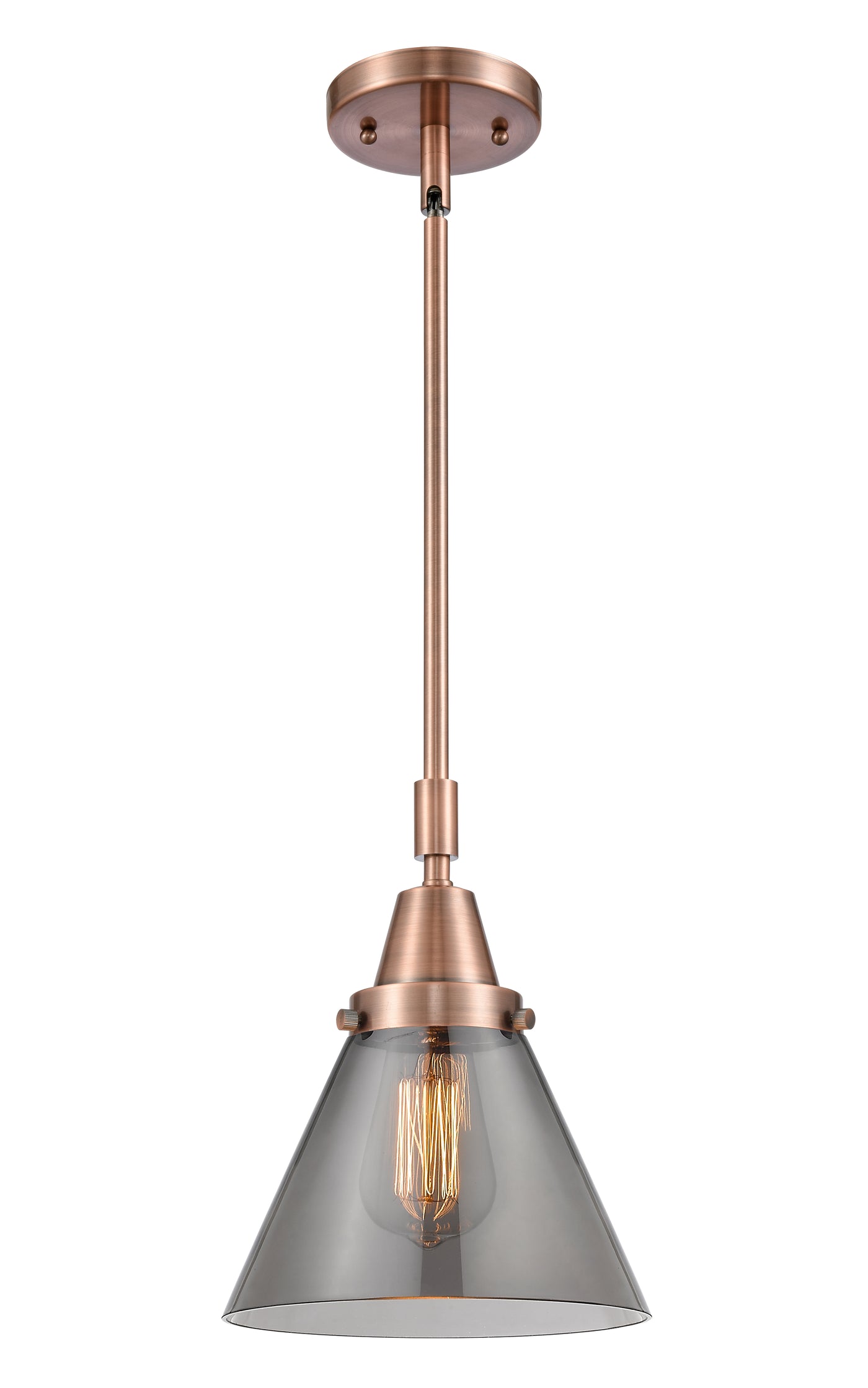 Caden Mini Pendant Antique Brass Glass