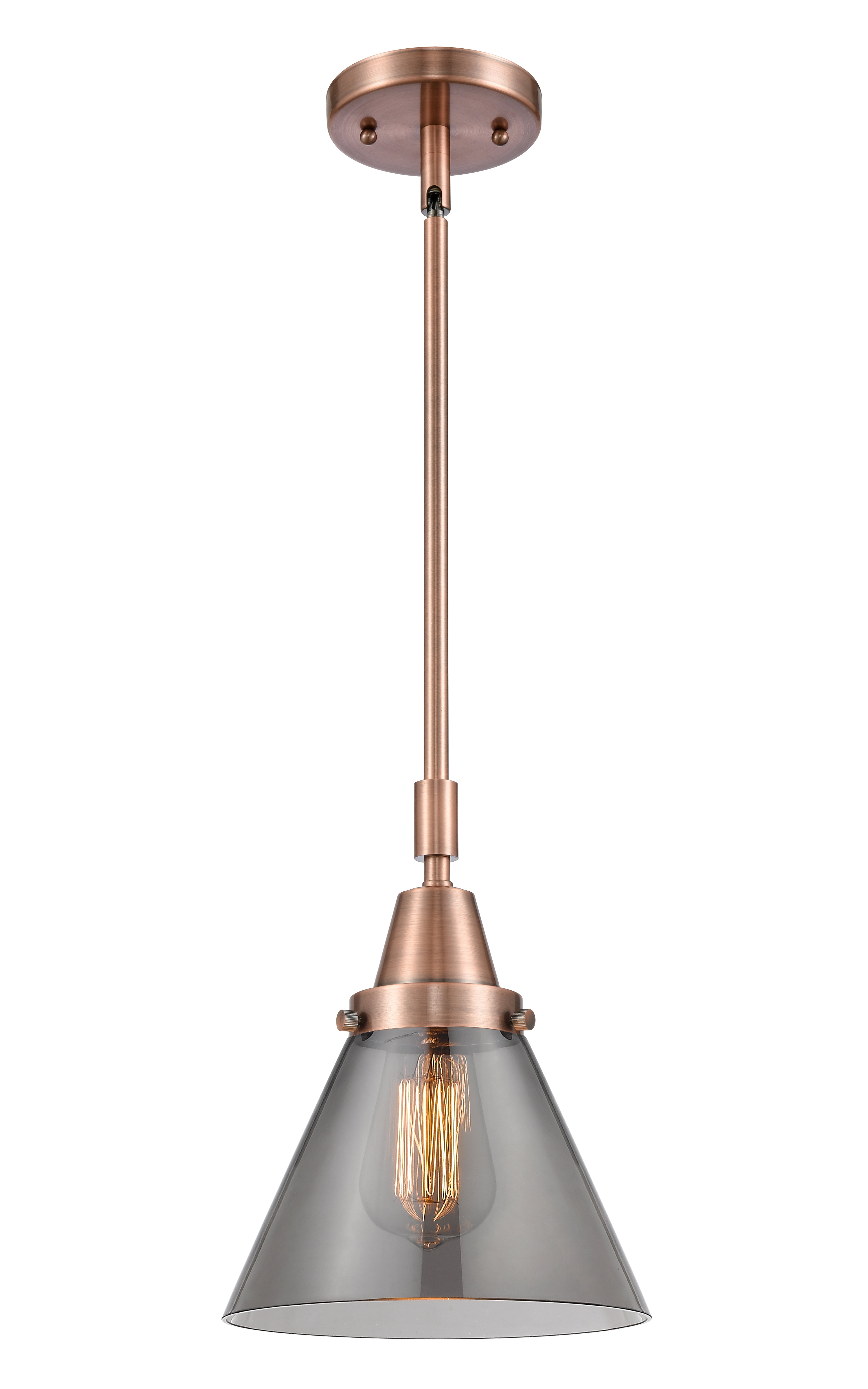 Caden Mini Pendant Antique Brass Glass