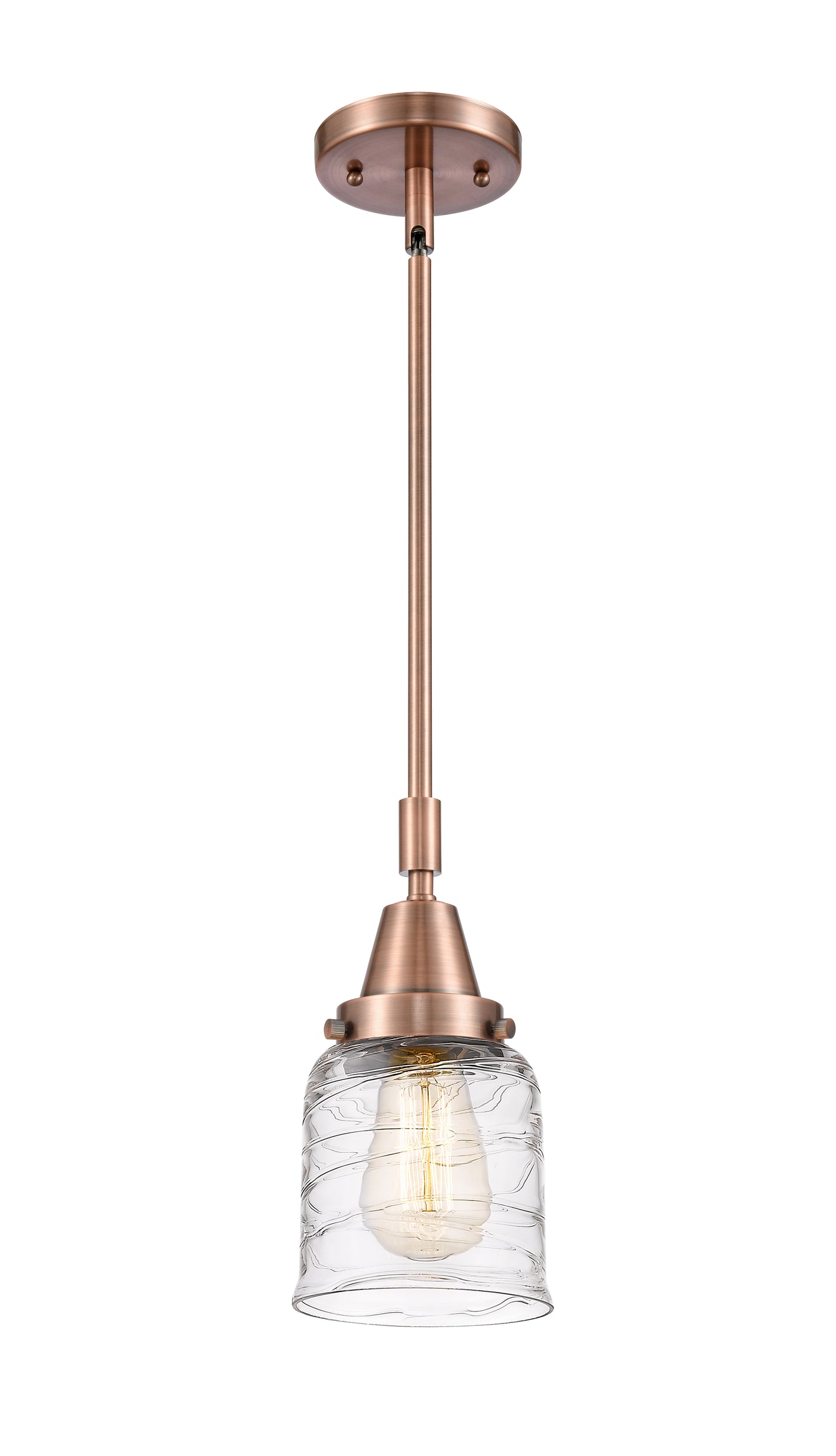 Caden Mini Pendant Brass Glass Dimmable