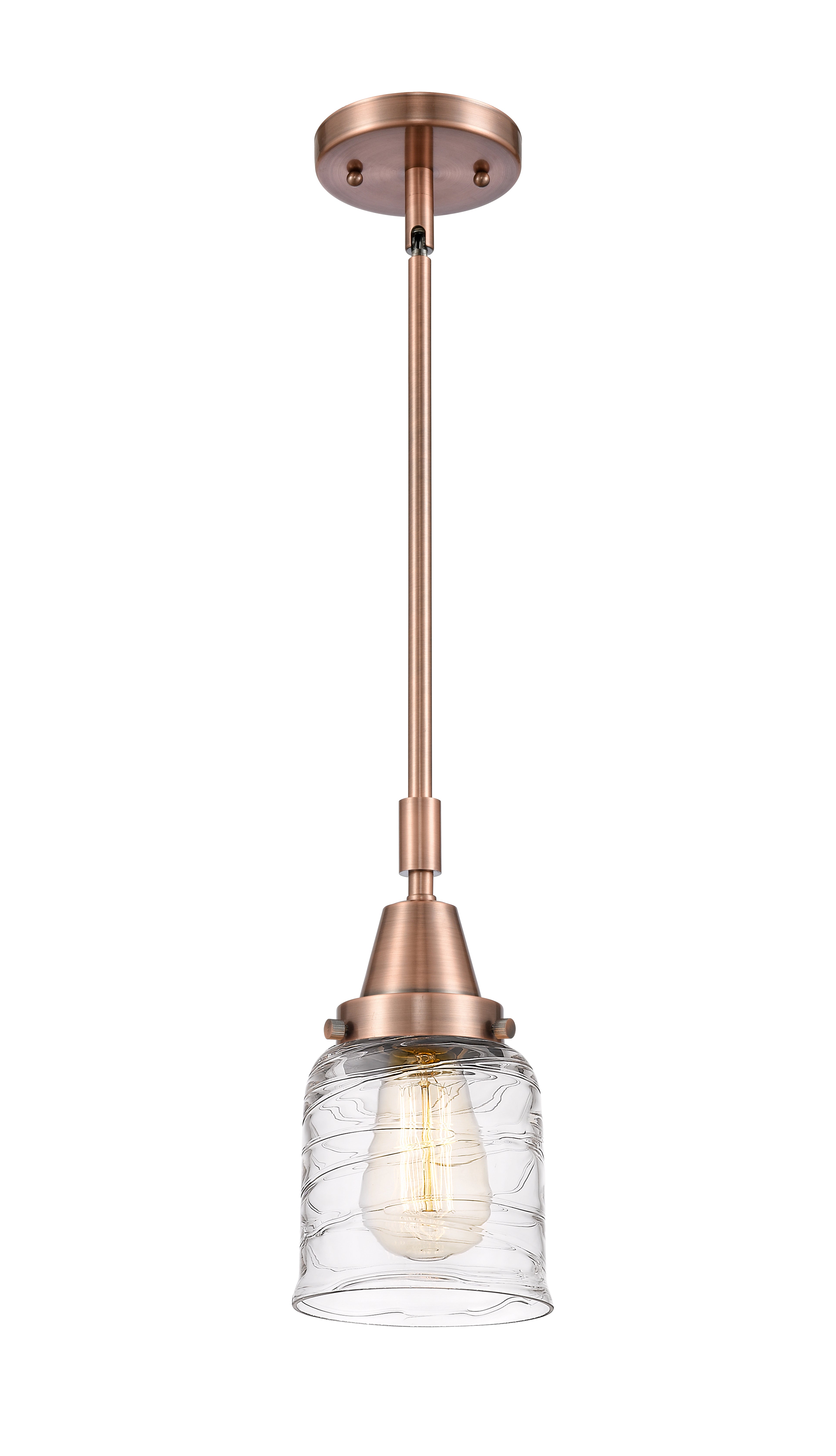 Caden Mini Pendant Brass Glass Dimmable