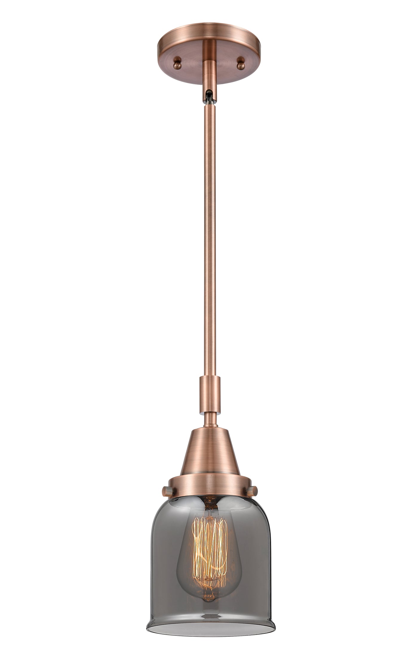 Caden Mini Pendant Antique Brass Glass