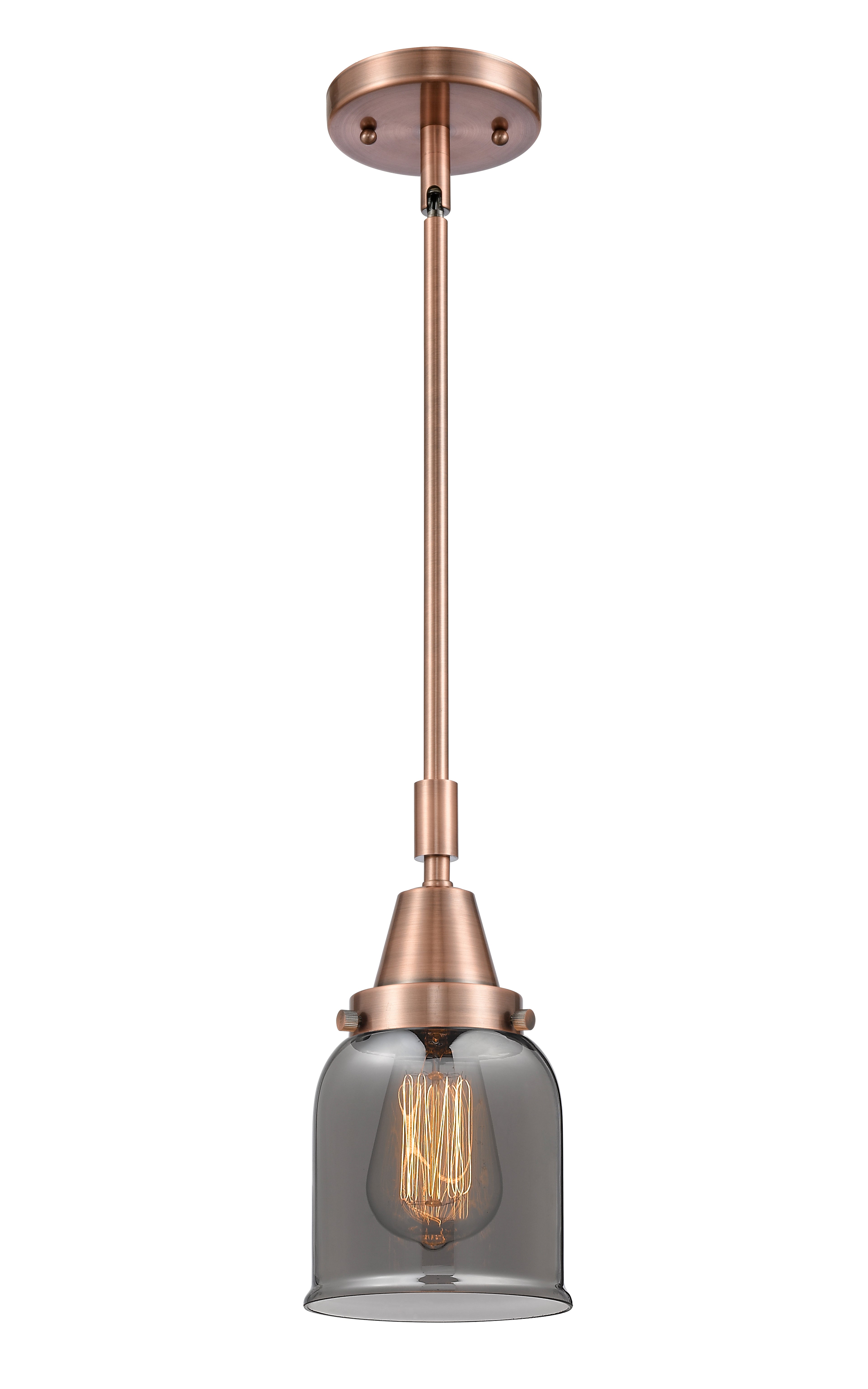 Caden Mini Pendant Antique Brass Glass