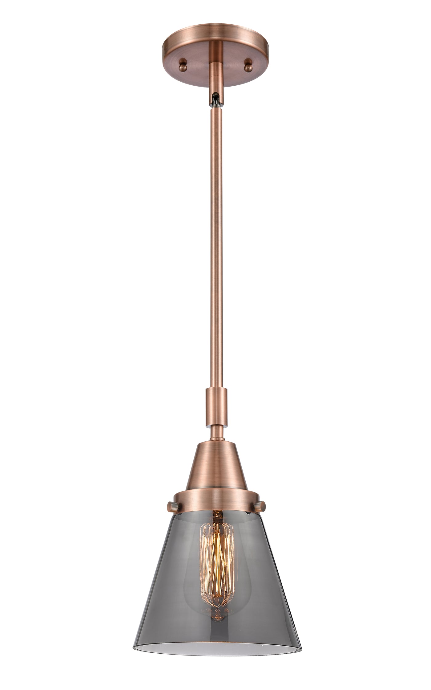 Caden Mini Pendant Antique Brass Glass