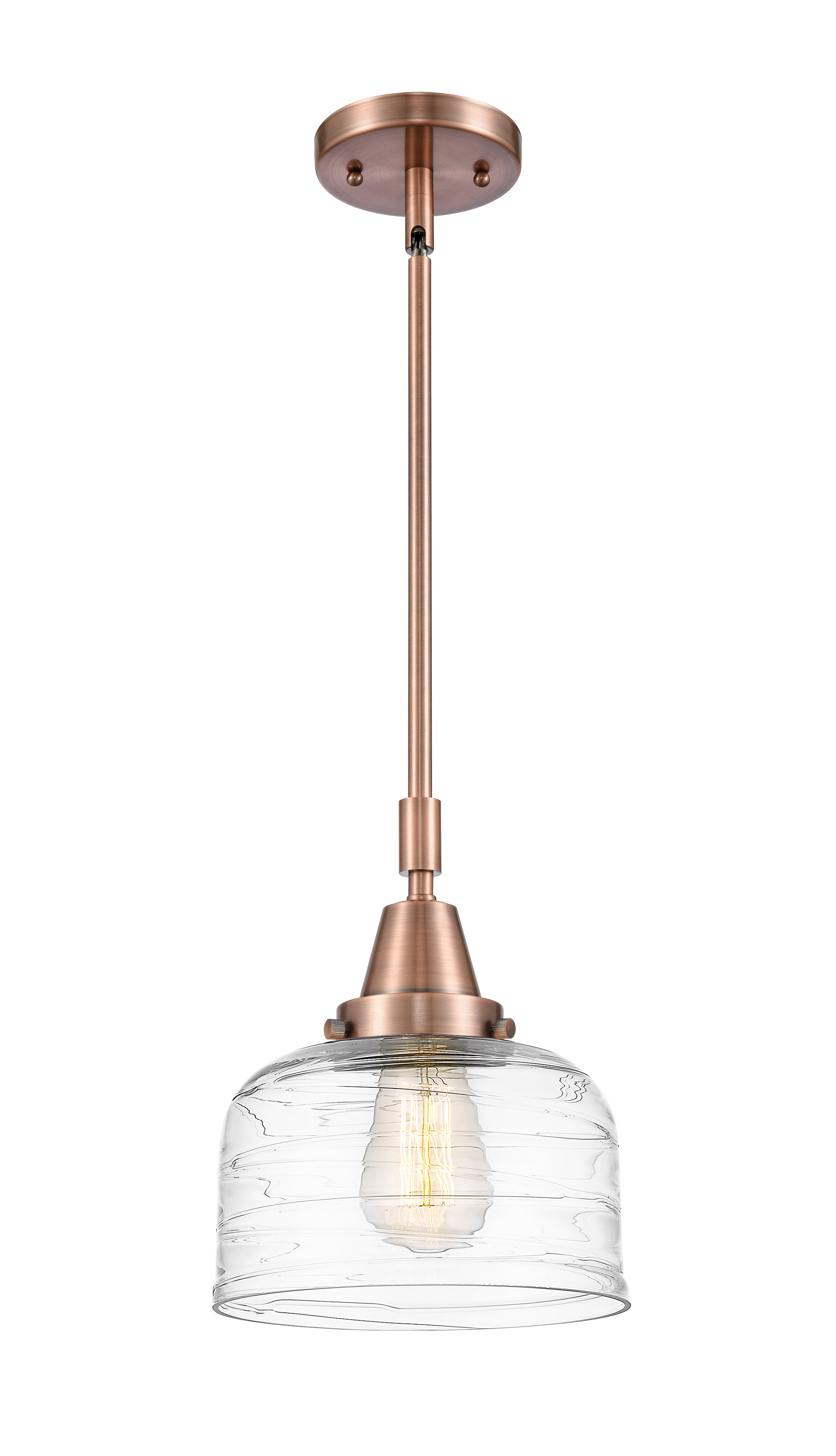 Caden Mini Pendant Antique Brass Glass