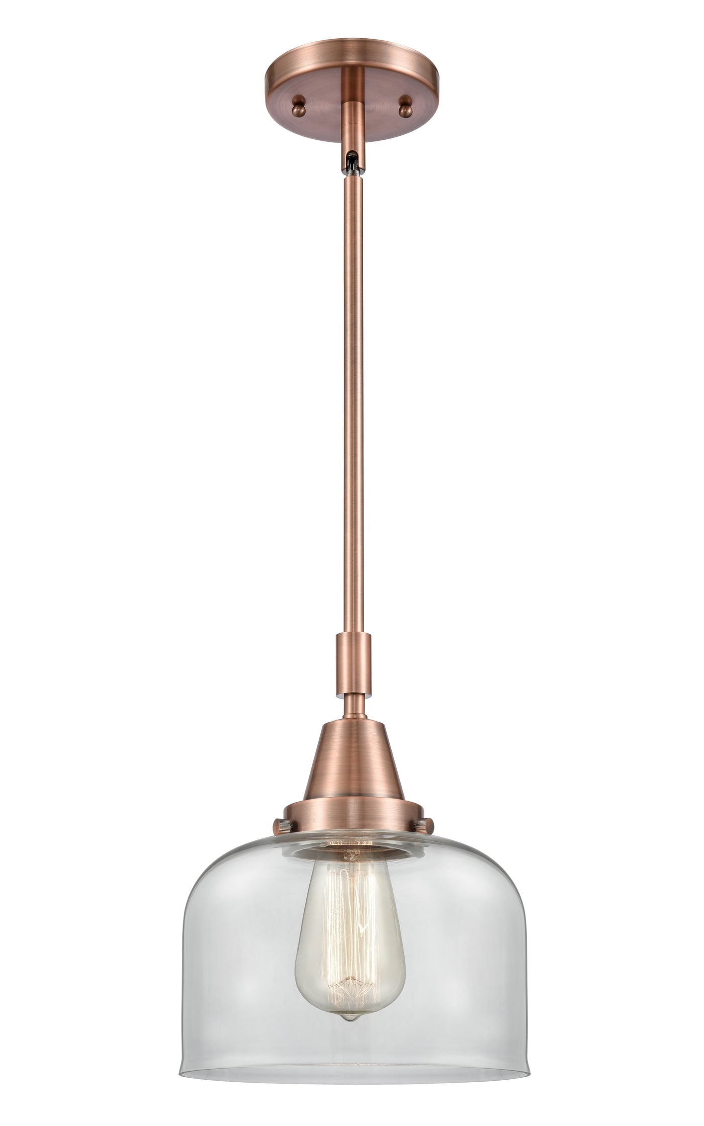 Caden Mini Pendant Antique Brass Glass Steel