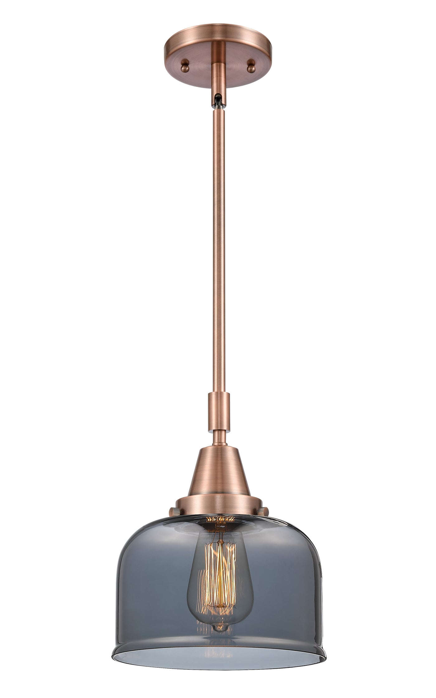 Caden Mini Pendant Antique Brass Glass Steel