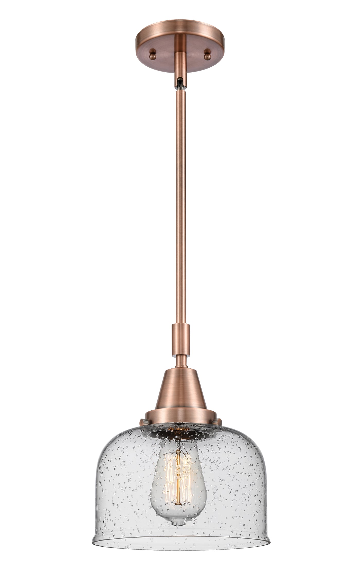 Caden Mini Pendant Antique Brass Glass Steel