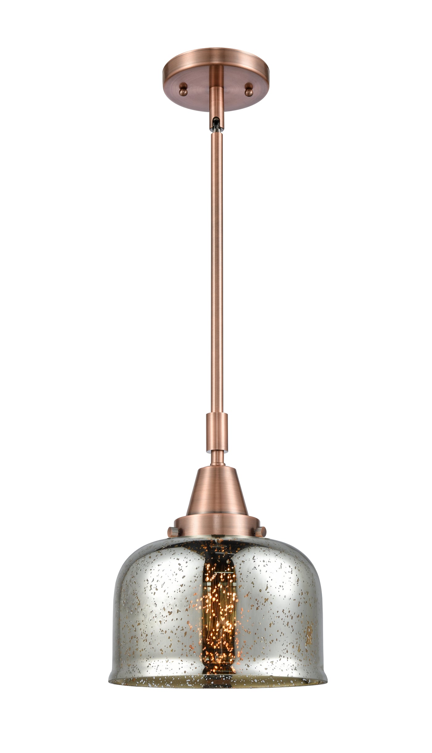 Caden Mini Pendant Antique Brass Glass Steel