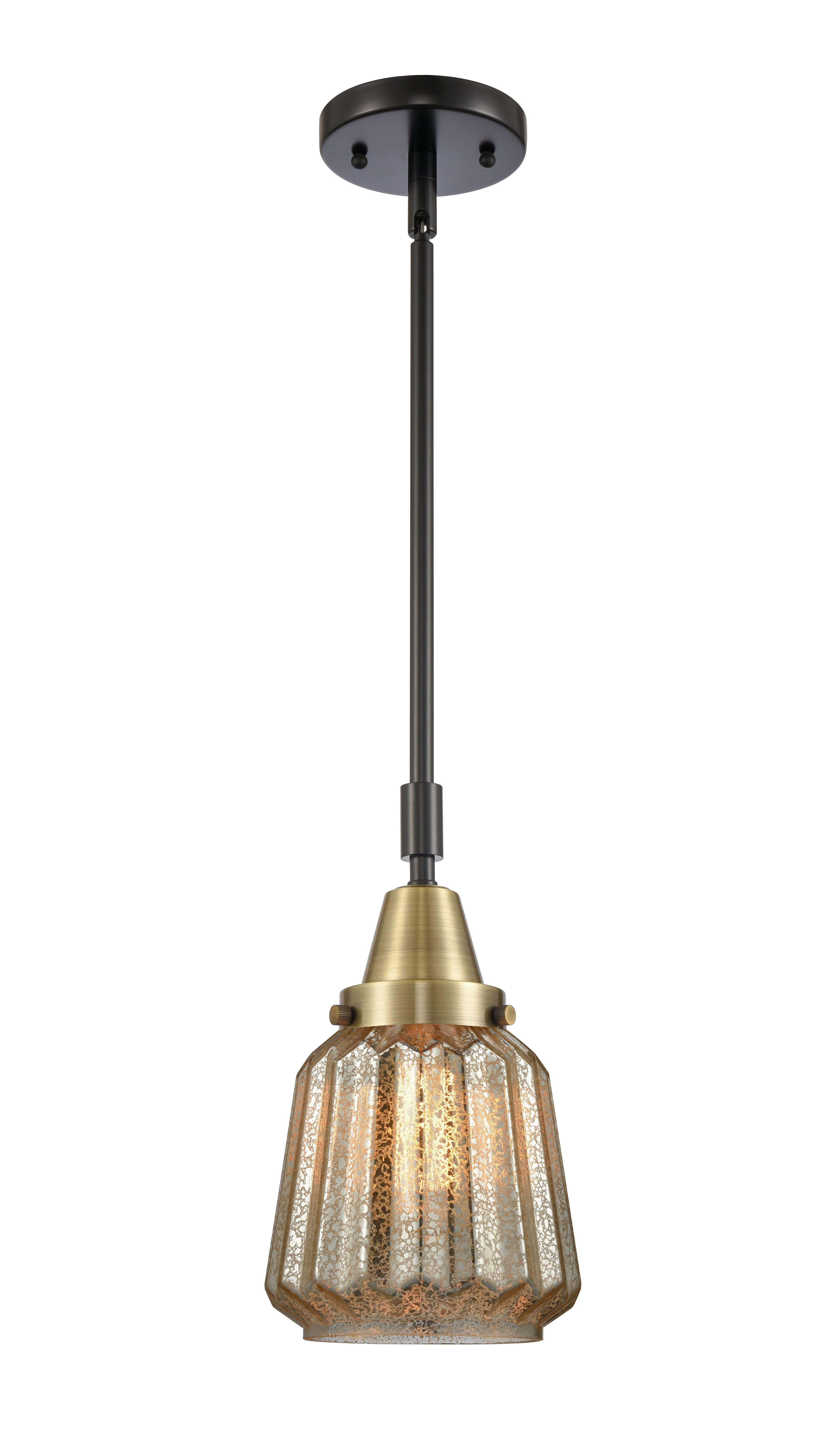 Caden Mini Pendant Antique Brass Glass