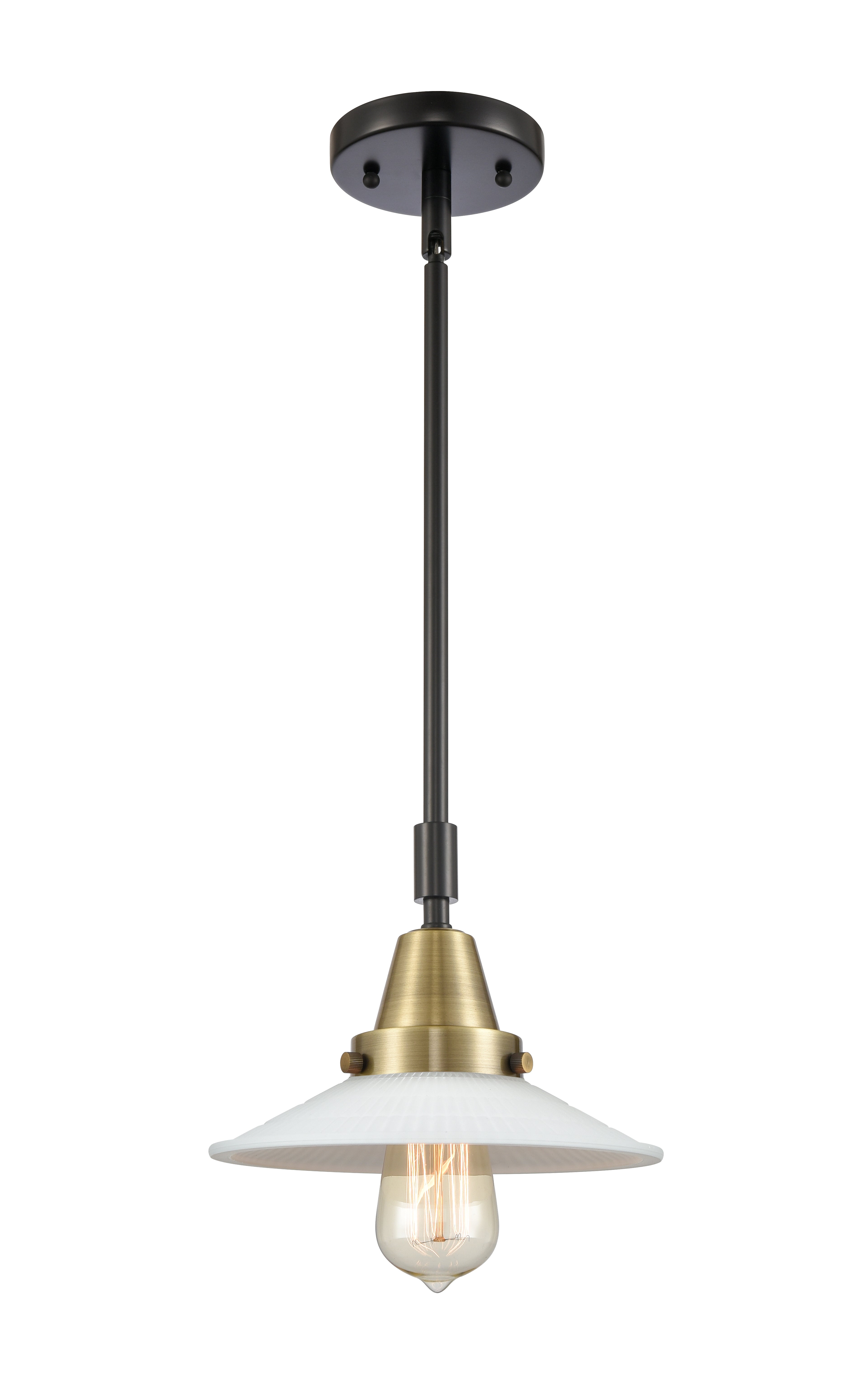 Caden Mini Pendant Antique Brass Glass