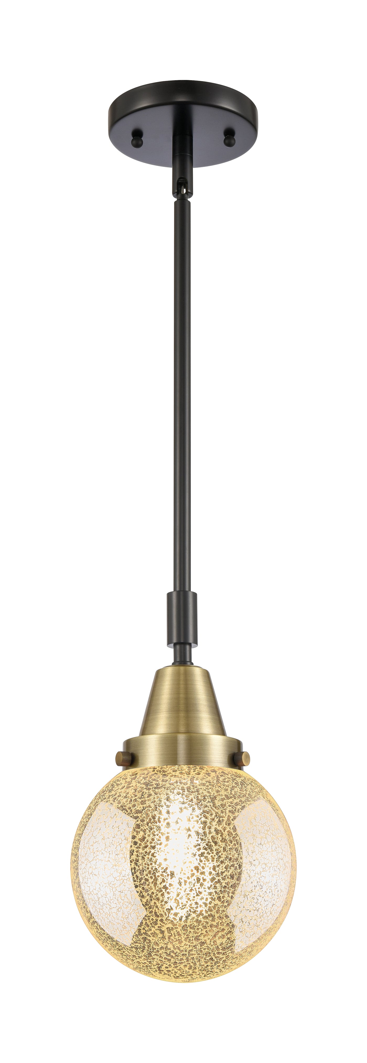 Caden Mini Pendant Antique Brass Glass