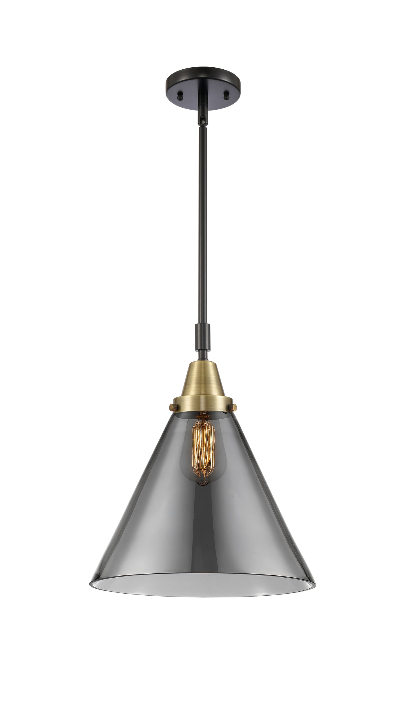 Caden Mini Pendant Antique Brass Glass