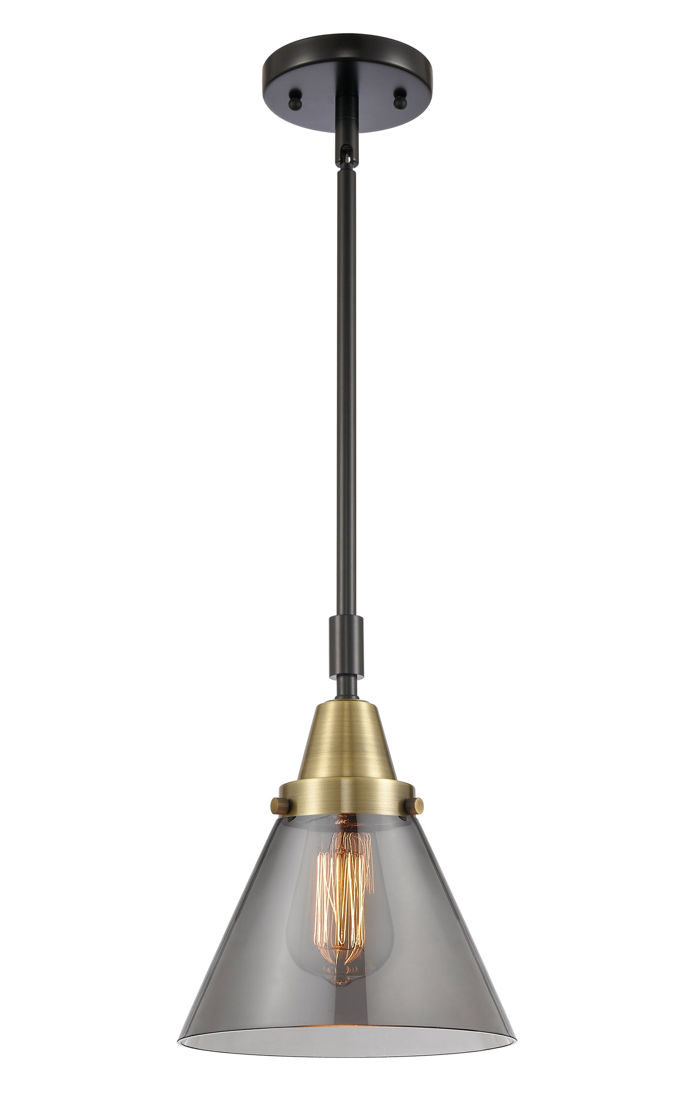 Caden Mini Pendant Antique Brass Glass